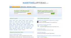 Desktop Screenshot of maritimelawfirms.com