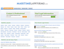 Tablet Screenshot of maritimelawfirms.com